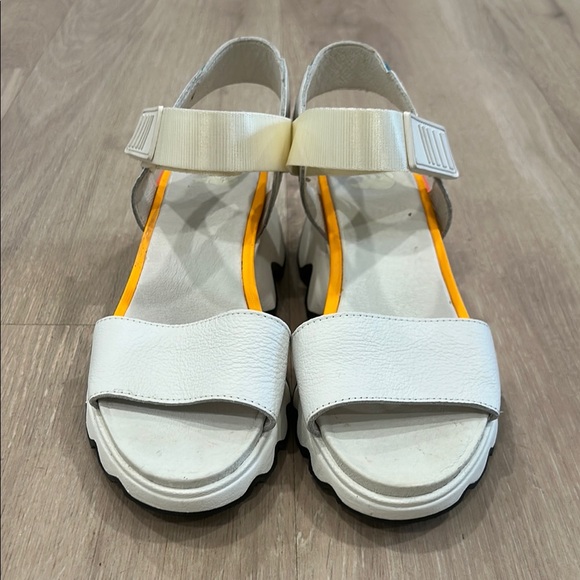 Sorel White and Orange Sandals - Picture 3 of 7